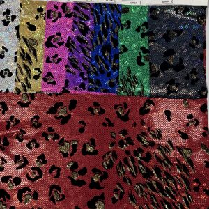 LEOPARD METALLIC FLOCKING